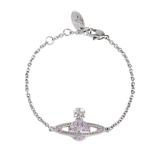 Vivienne Westwood Silver Violet Mini Bas Relief Bracelet