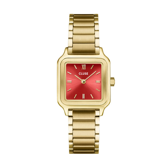 CLUSE Gold Gracieuse Petite Watermelon Square Watch
