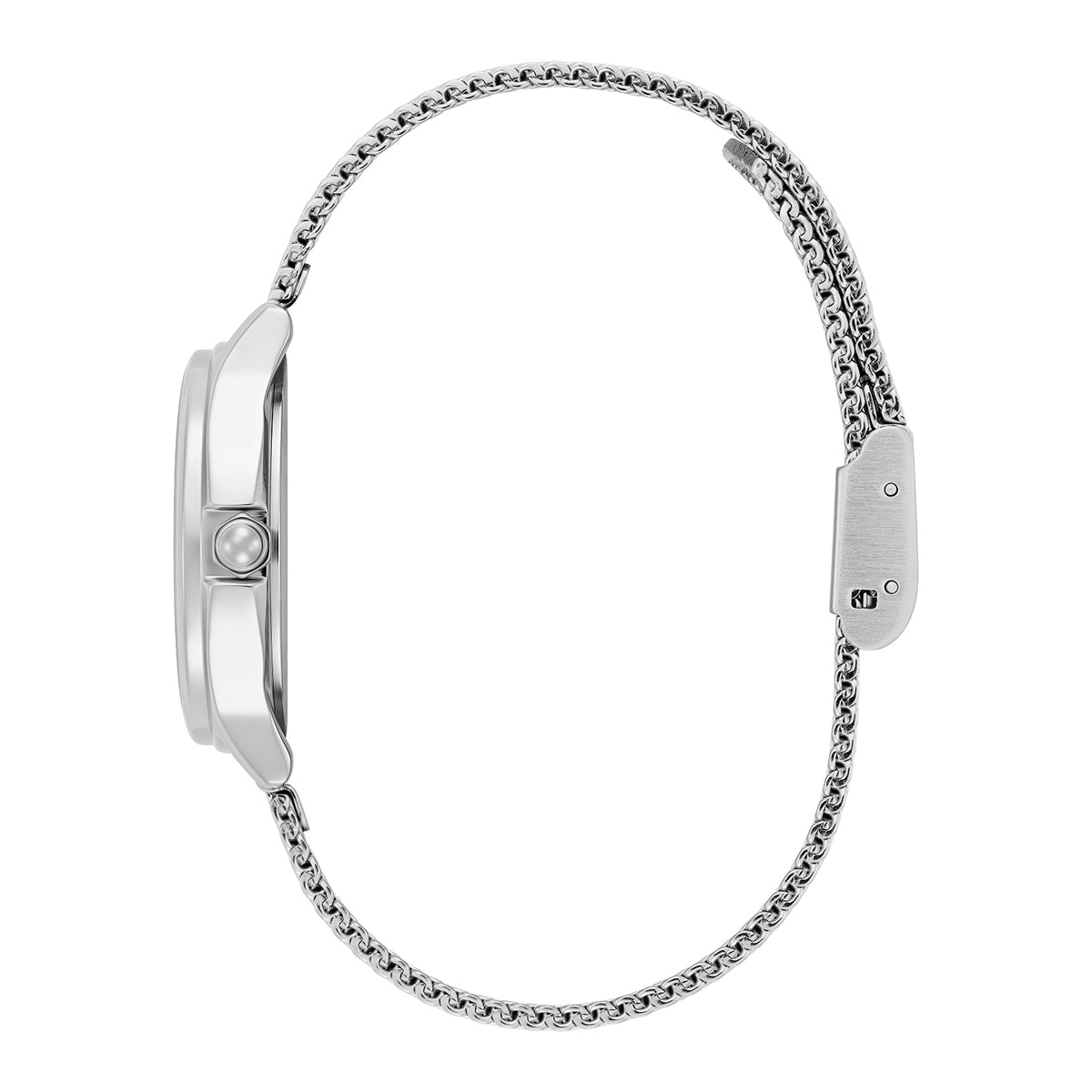 Olivia Burton Silver Classic Bee Silver Milanese Strap Watch