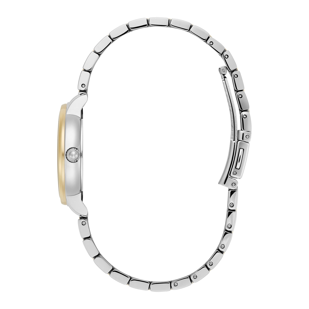 Olivia Burton Two Toned Westboure Silver Dial Watch