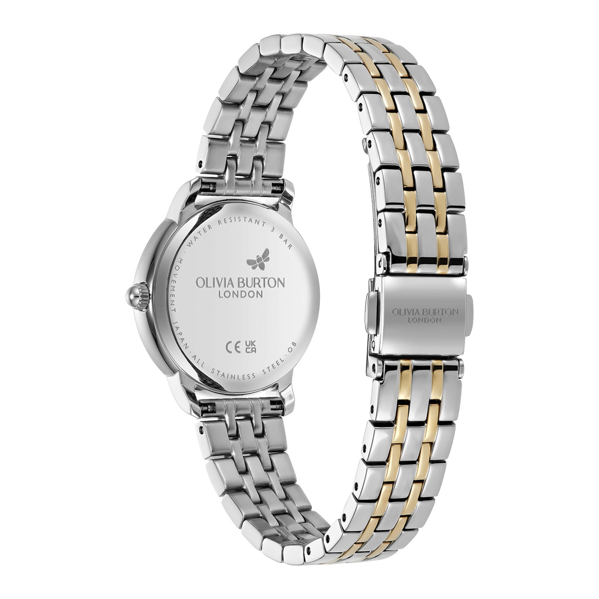 Olivia Burton Two Toned Westboure Silver Dial Watch