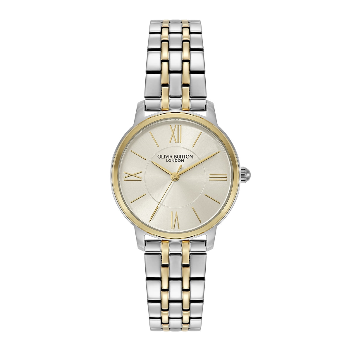 Olivia Burton Two Toned Westboure Silver Dial Watch