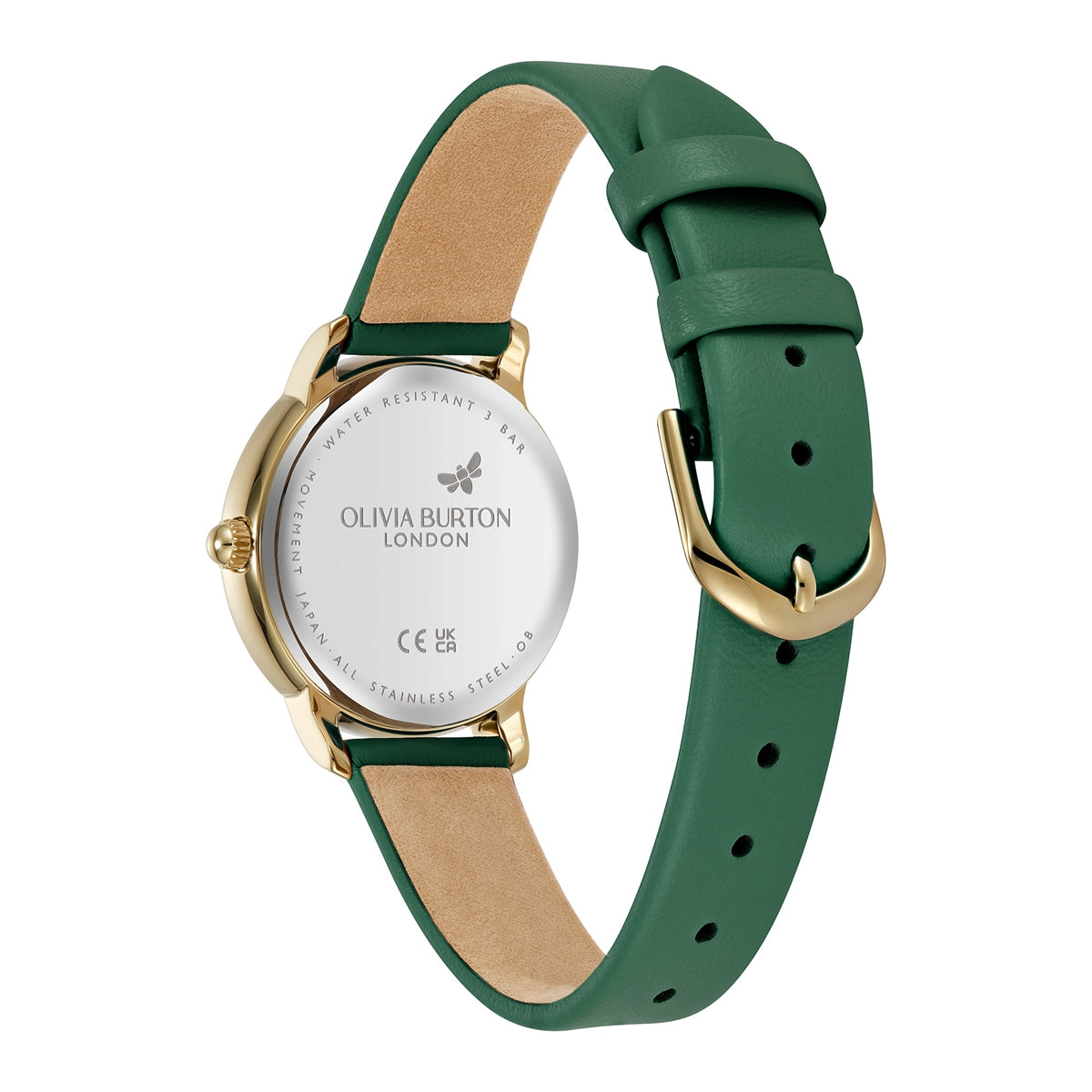 Olivia Burton Gold Westboure Green Dial Watch