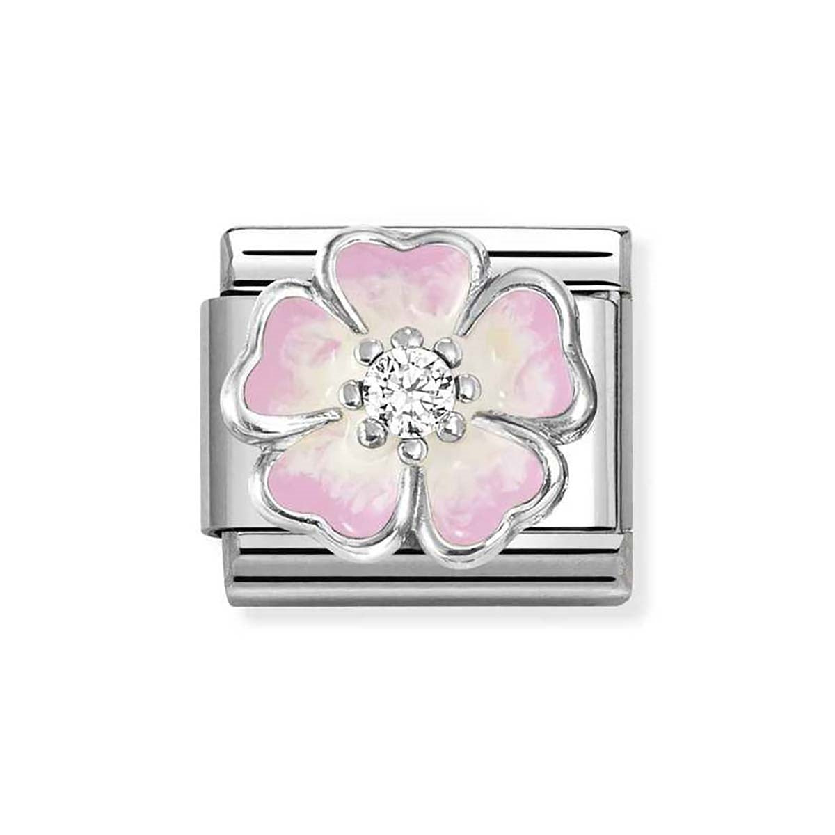 Nomination Pink Flower Charm