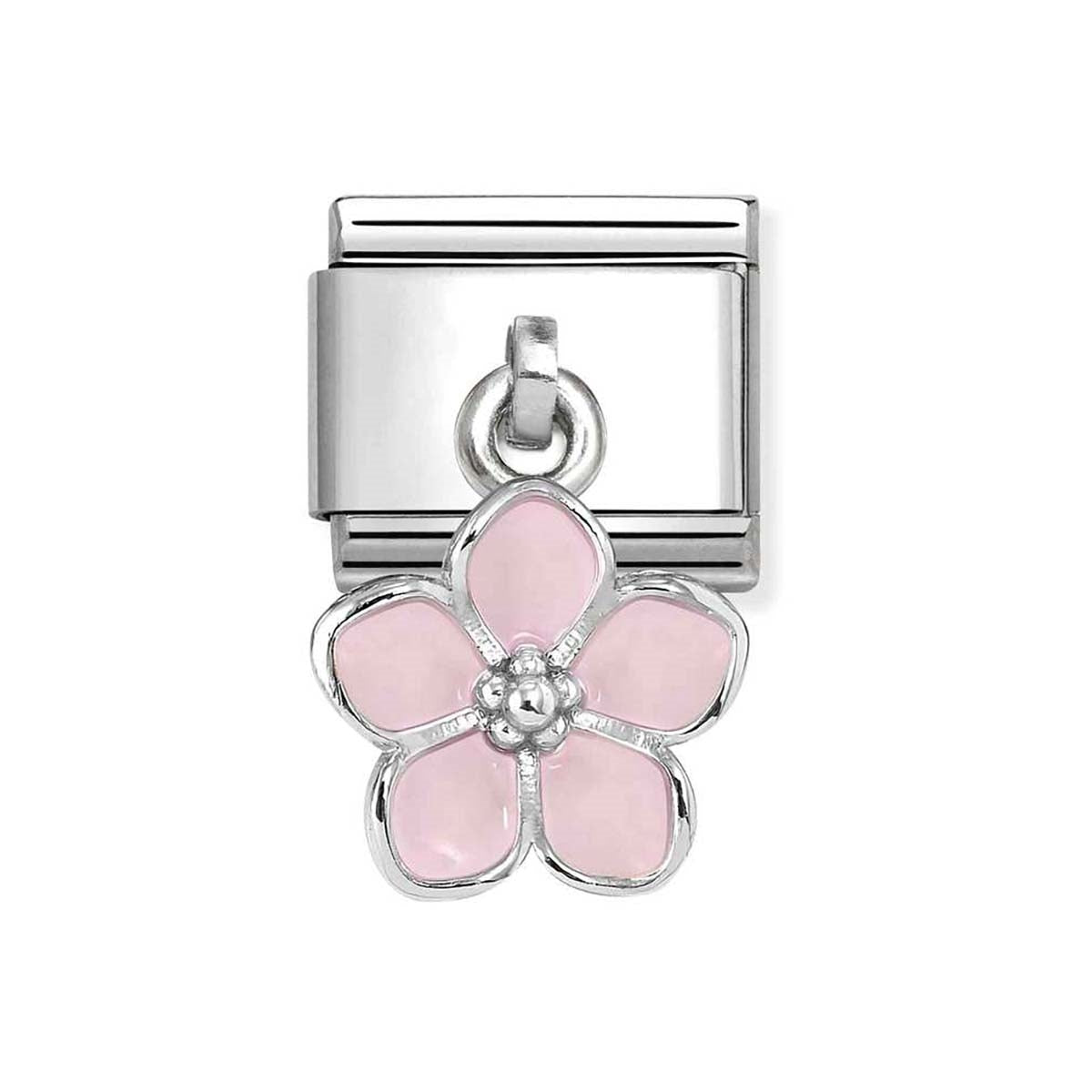 Nomination Pink Flower Charm