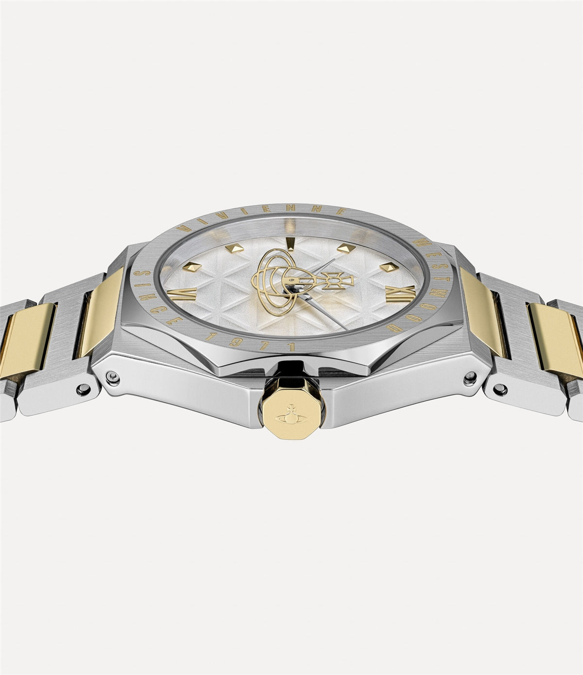 Vivienne Westwood Gold Mixed Tone Aldgate Round Bracelet Watch