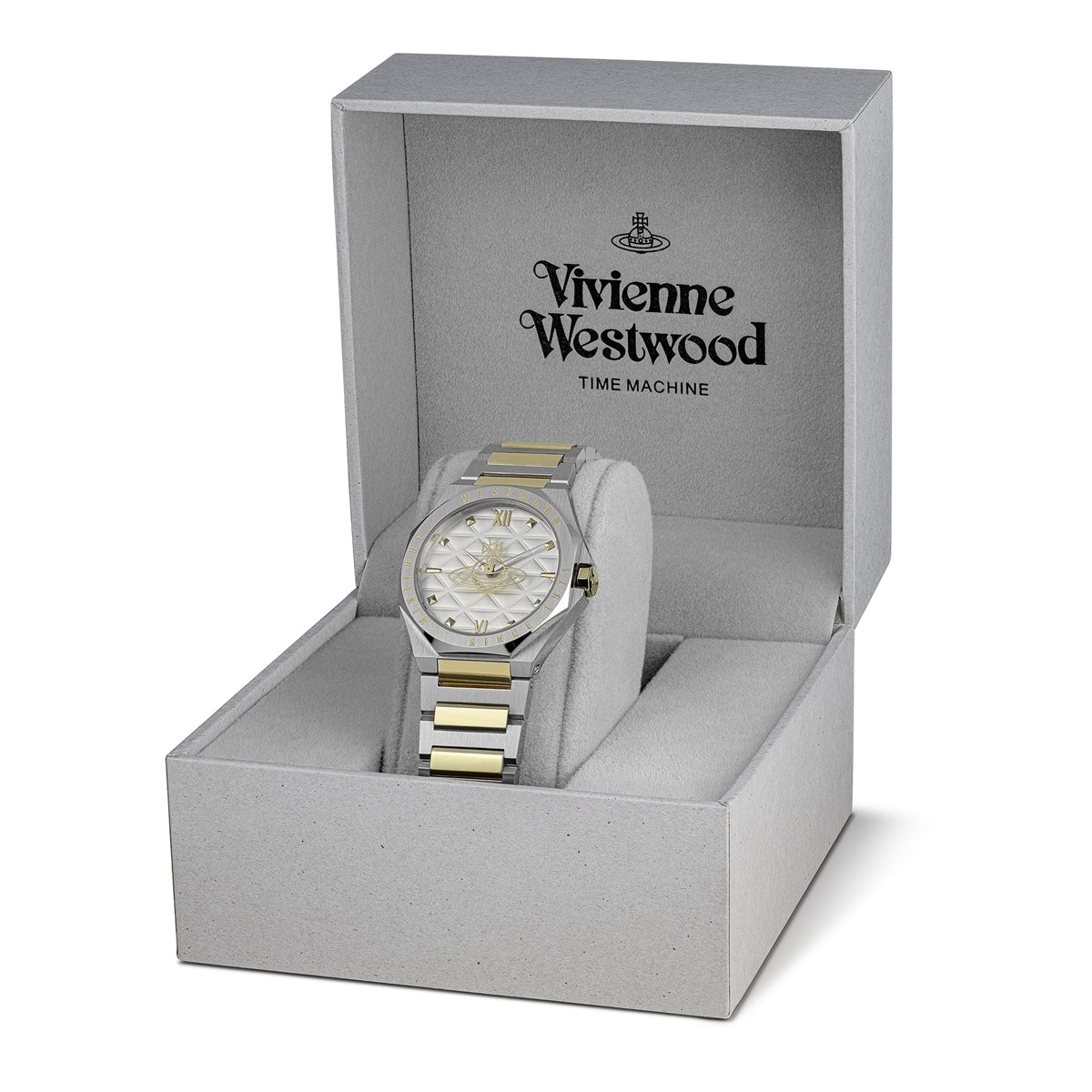 Vivienne Westwood Gold Mixed Tone Aldgate Round Bracelet Watch