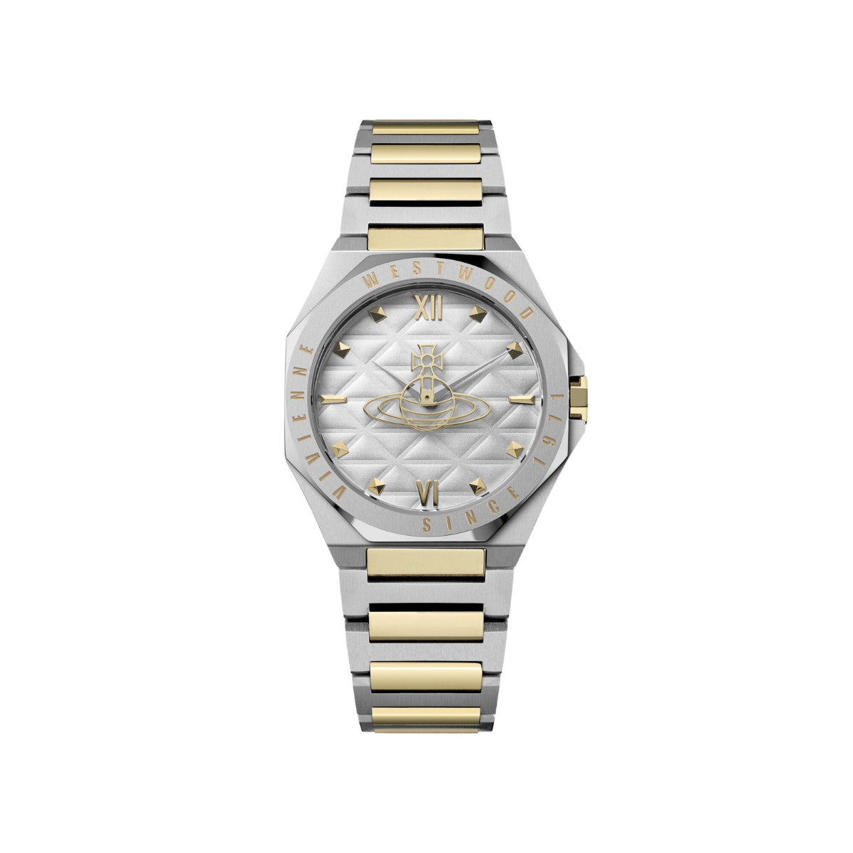 Vivienne Westwood Gold Mixed Tone Aldgate Round Bracelet Watch