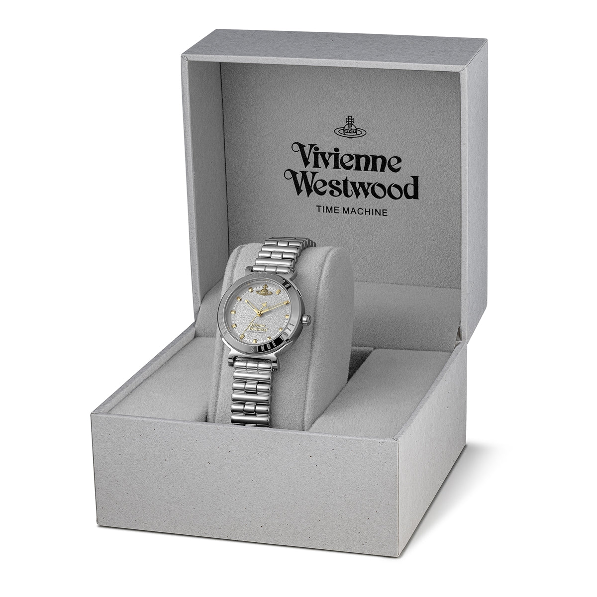 Vivienne Westwood Silver Mixed Tone Chelsea Round Bracelet Watch