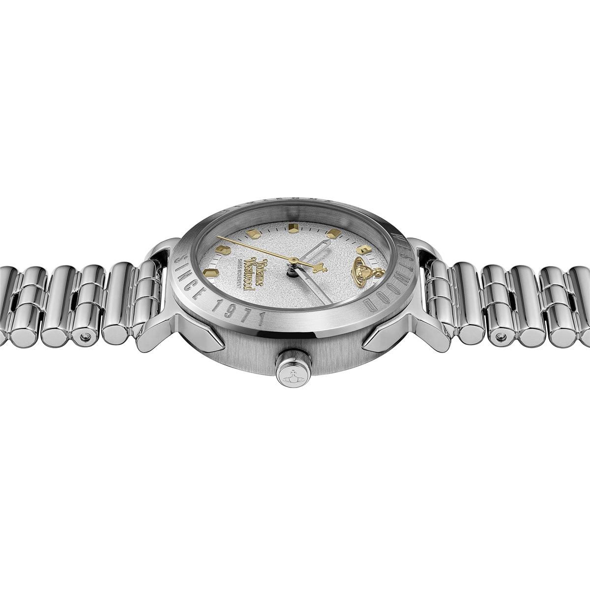 Vivienne Westwood Silver Mixed Tone Chelsea Round Bracelet Watch