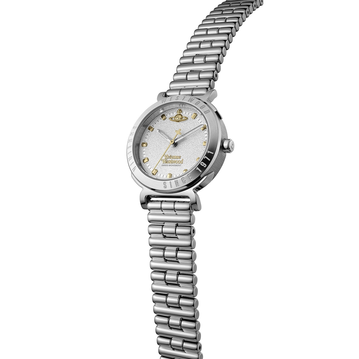 Vivienne Westwood Silver Mixed Tone Chelsea Round Bracelet Watch