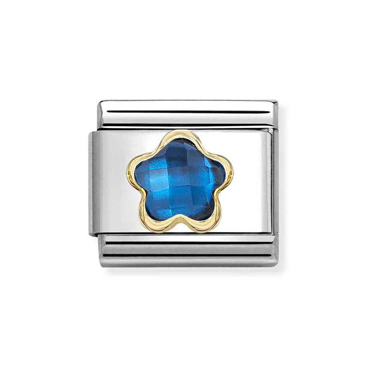 Nomination Blue Crystal Flower Charm
