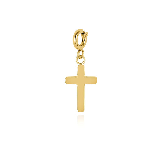 Over & Over Gold 14k Plated Cross Charm