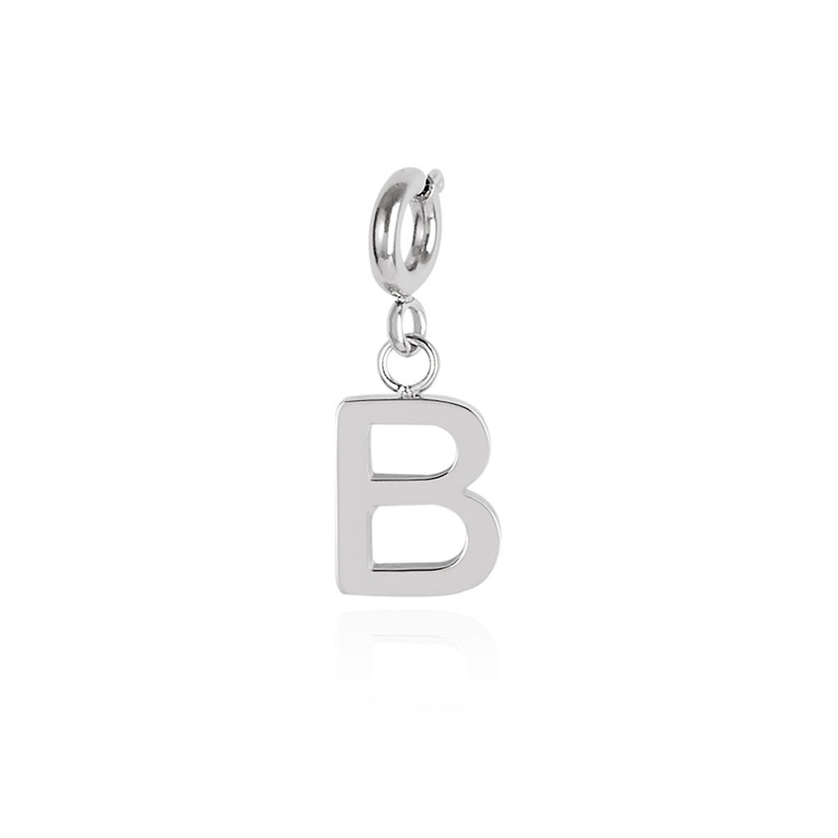 Over & Over Silver Stainless Steel Initial Charm