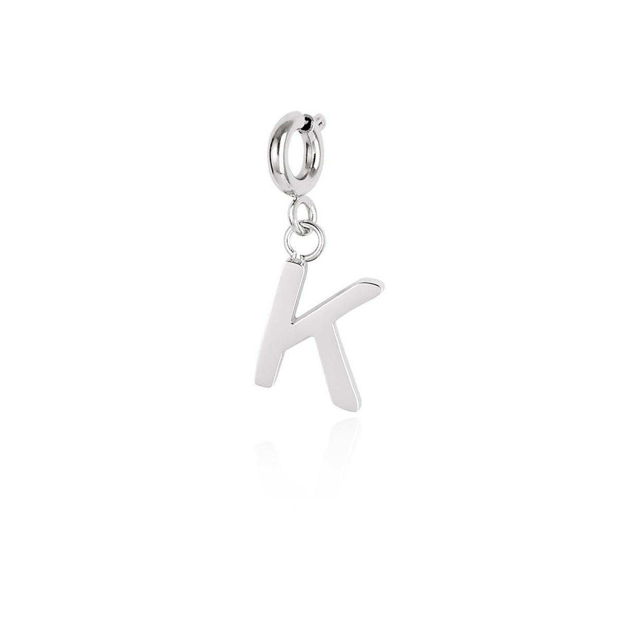 Over & Over Silver Stainless Steel Initial Charm