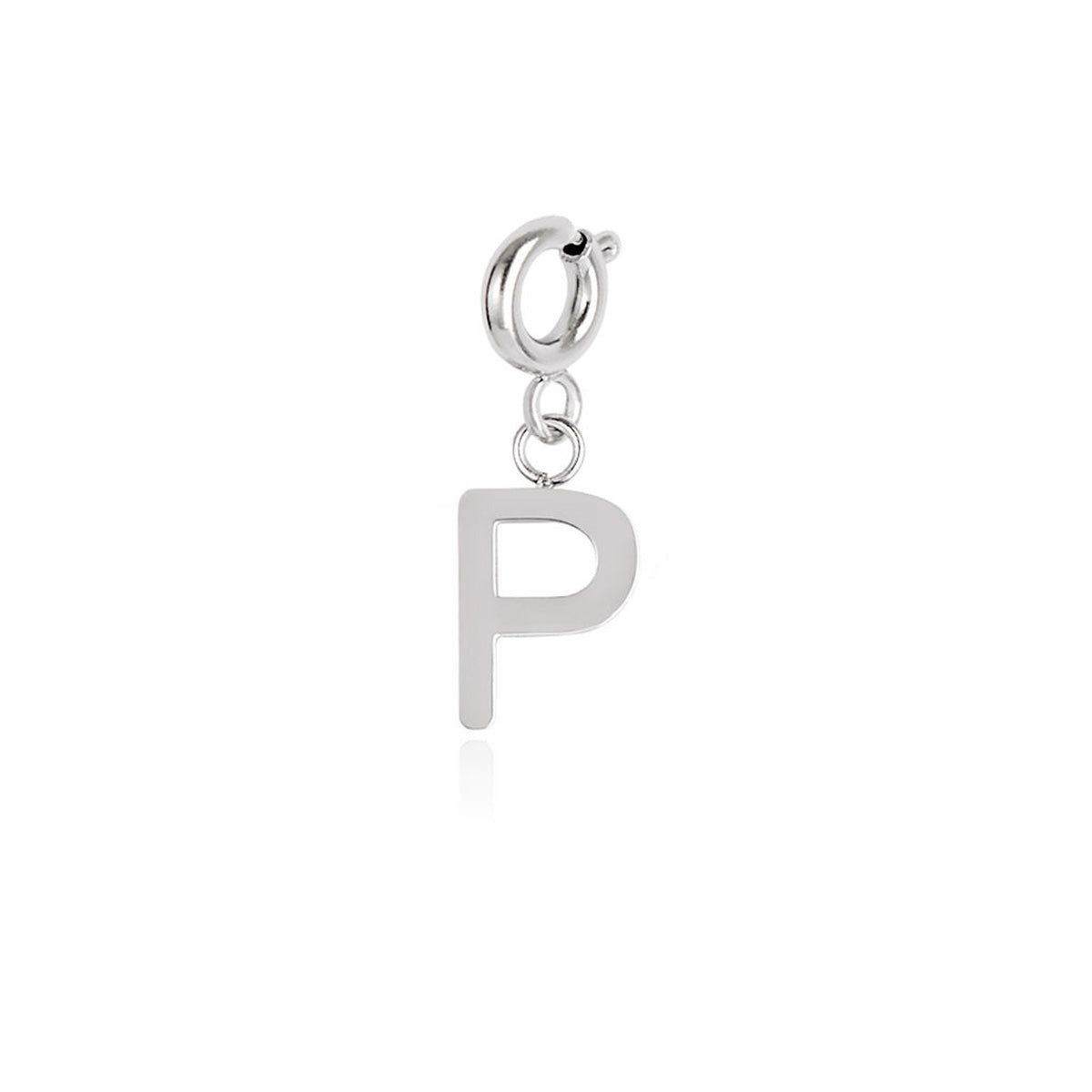 Over & Over Silver Stainless Steel Initial Charm