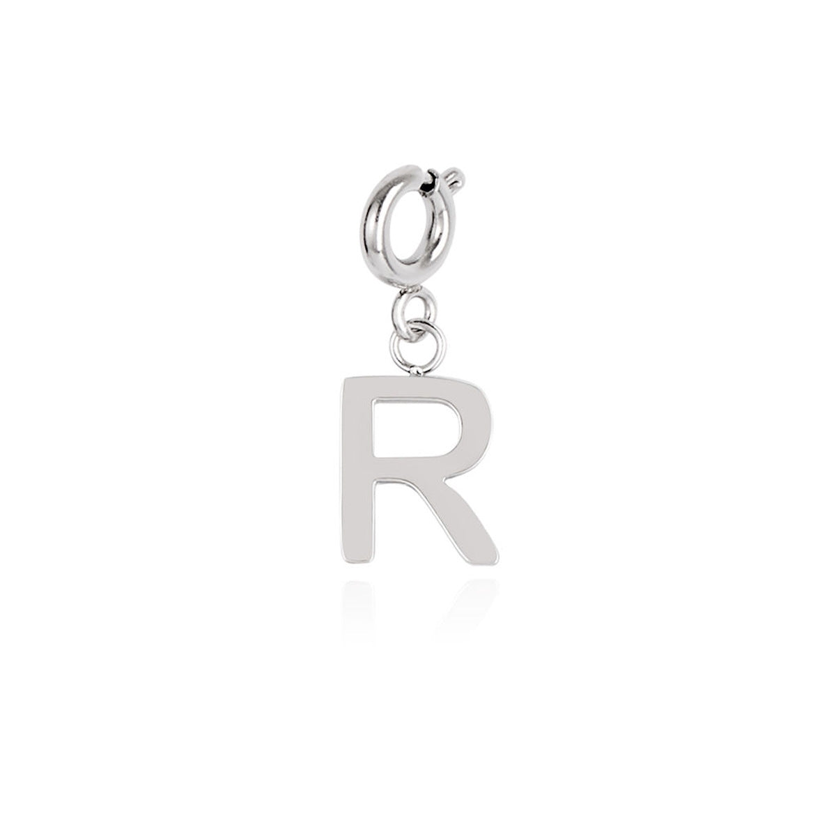 Over & Over Silver Stainless Steel Initial Charm