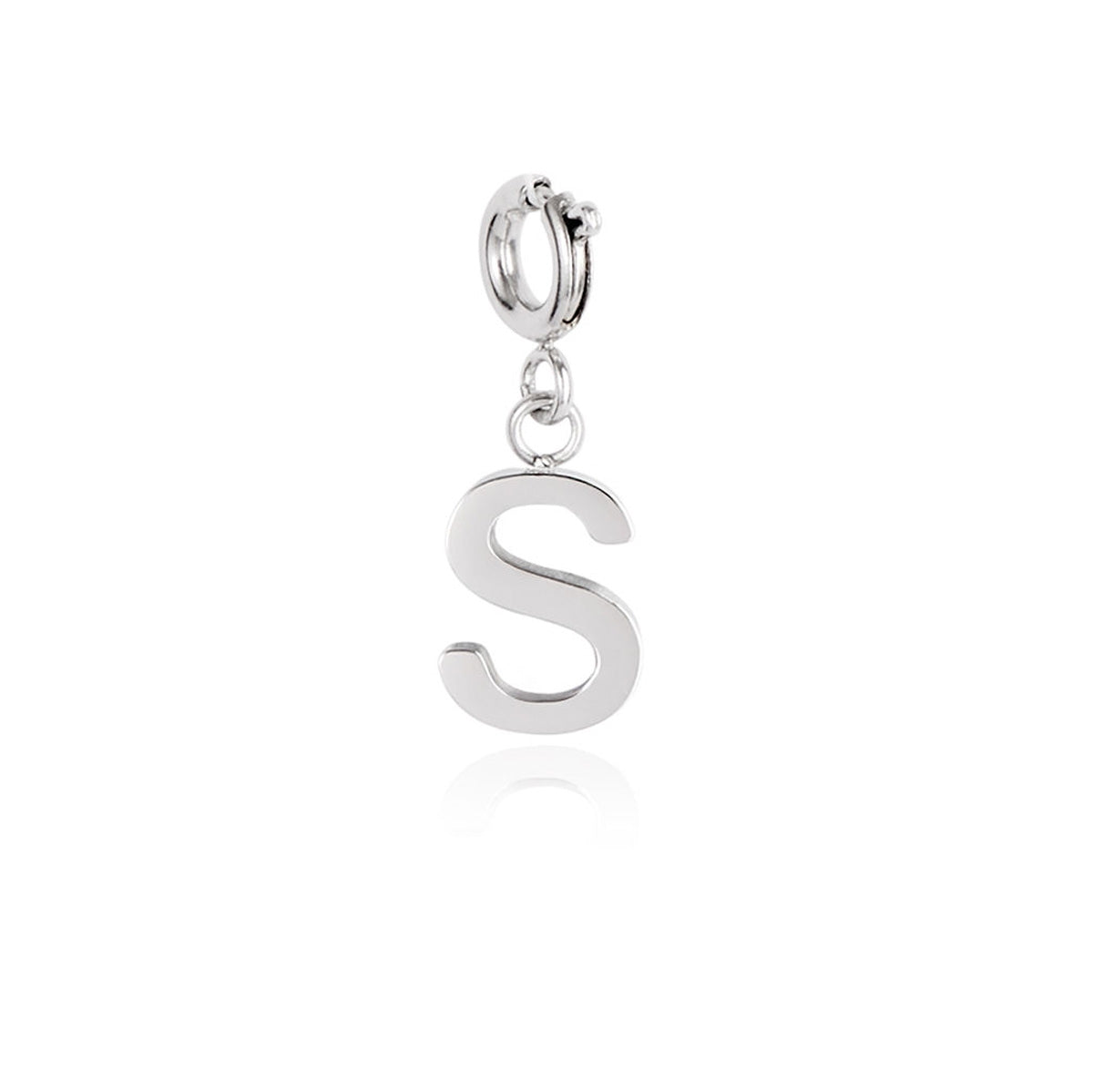 Over & Over Silver Stainless Steel Initial Charm