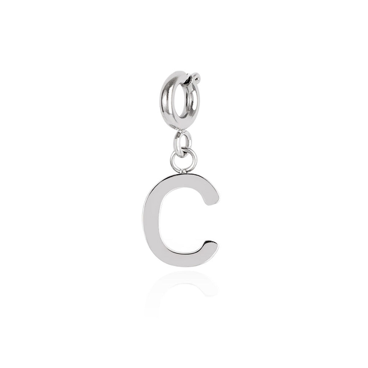 Over & Over Silver Stainless Steel Initial Charm