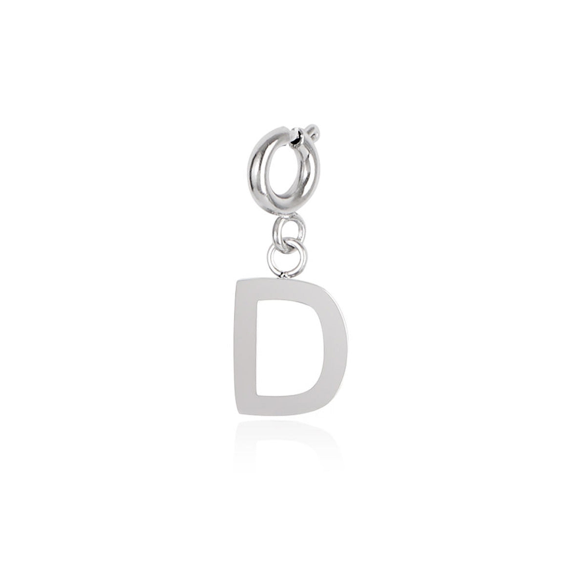 Over & Over Silver Stainless Steel Initial Charm