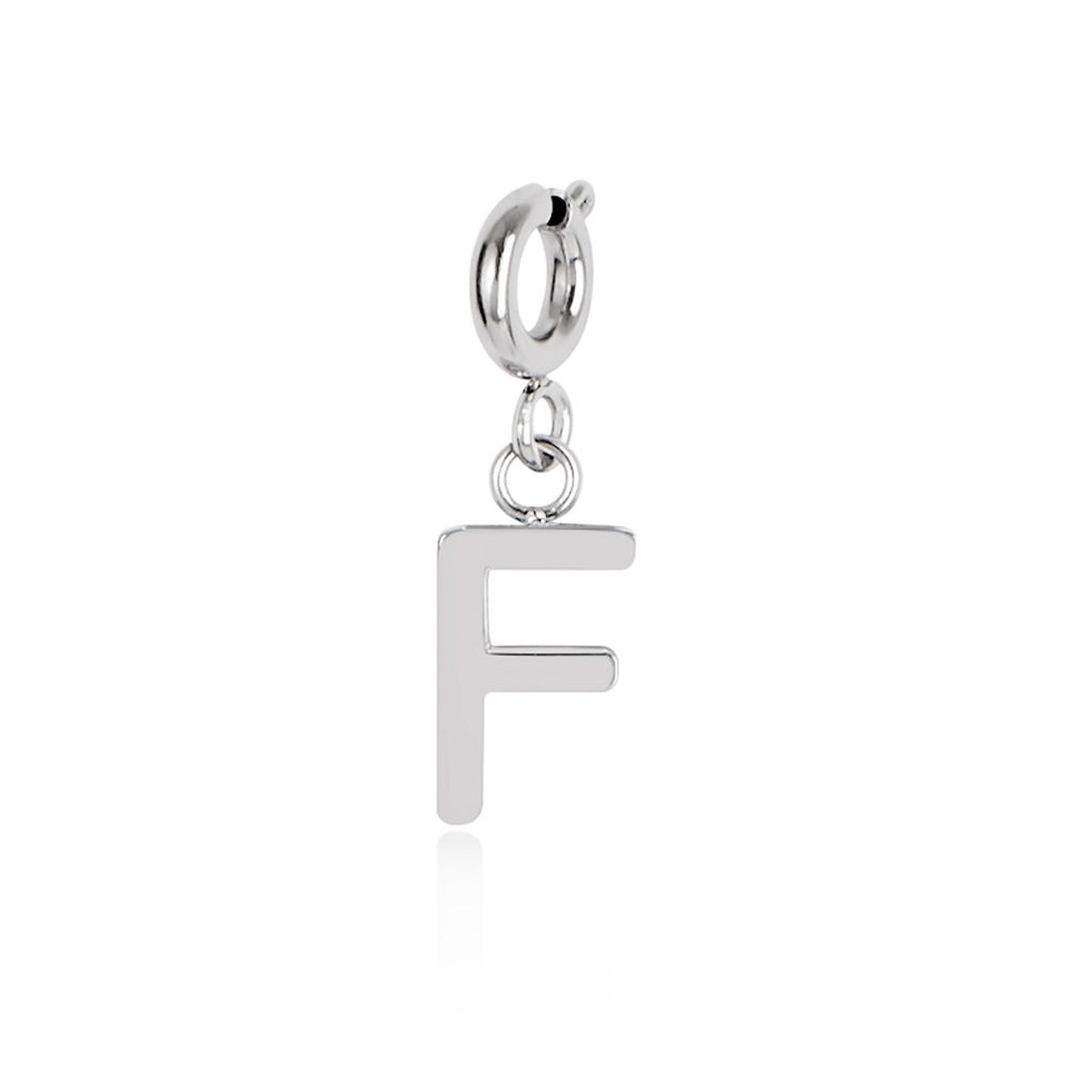 Over & Over Silver Stainless Steel Initial Charm