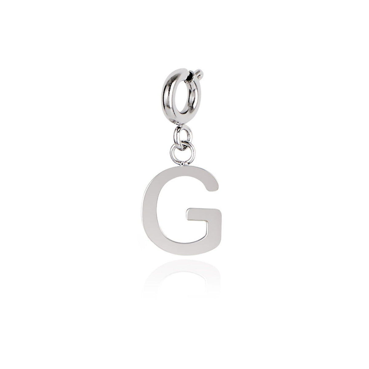 Over & Over Silver Stainless Steel Initial Charm
