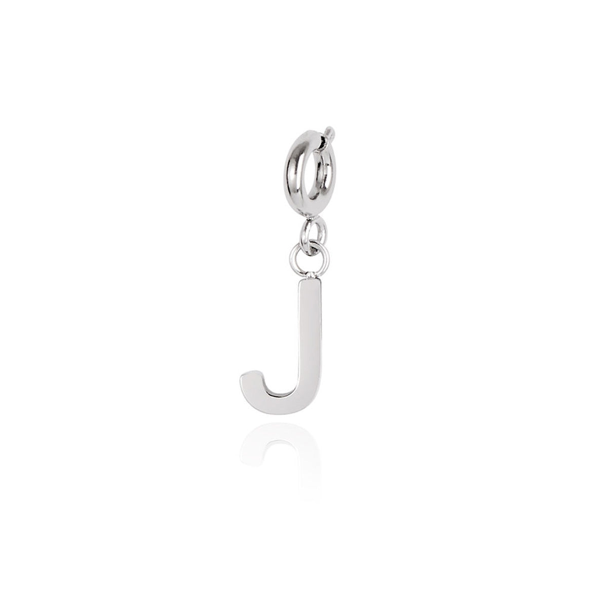Over & Over Silver Stainless Steel Initial Charm