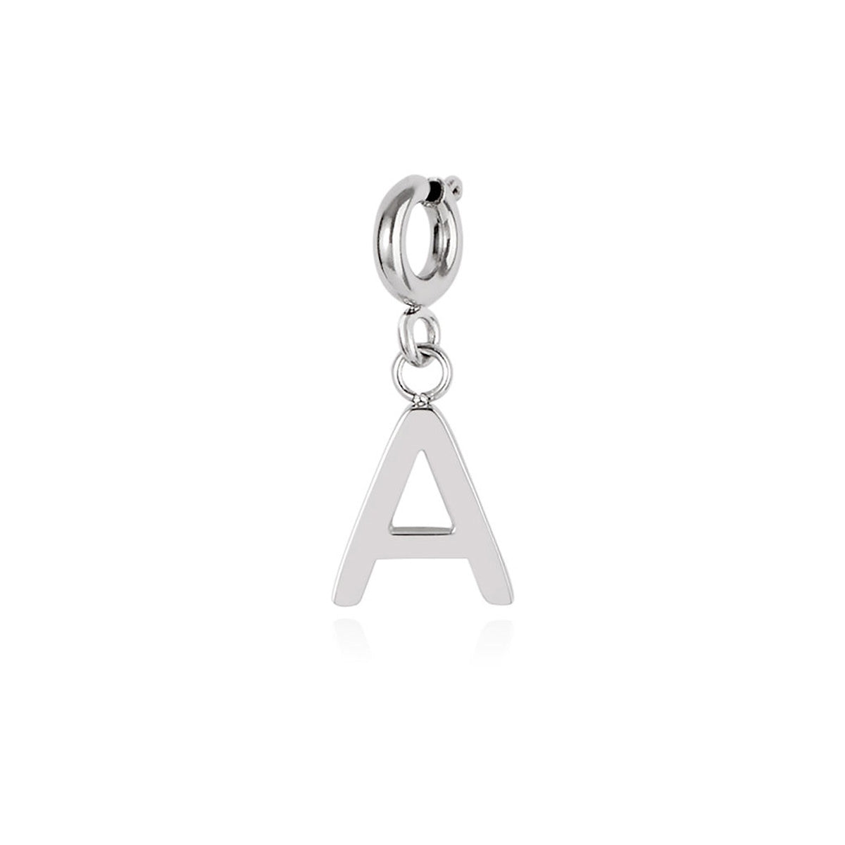 Over & Over Silver Stainless Steel Initial Charm