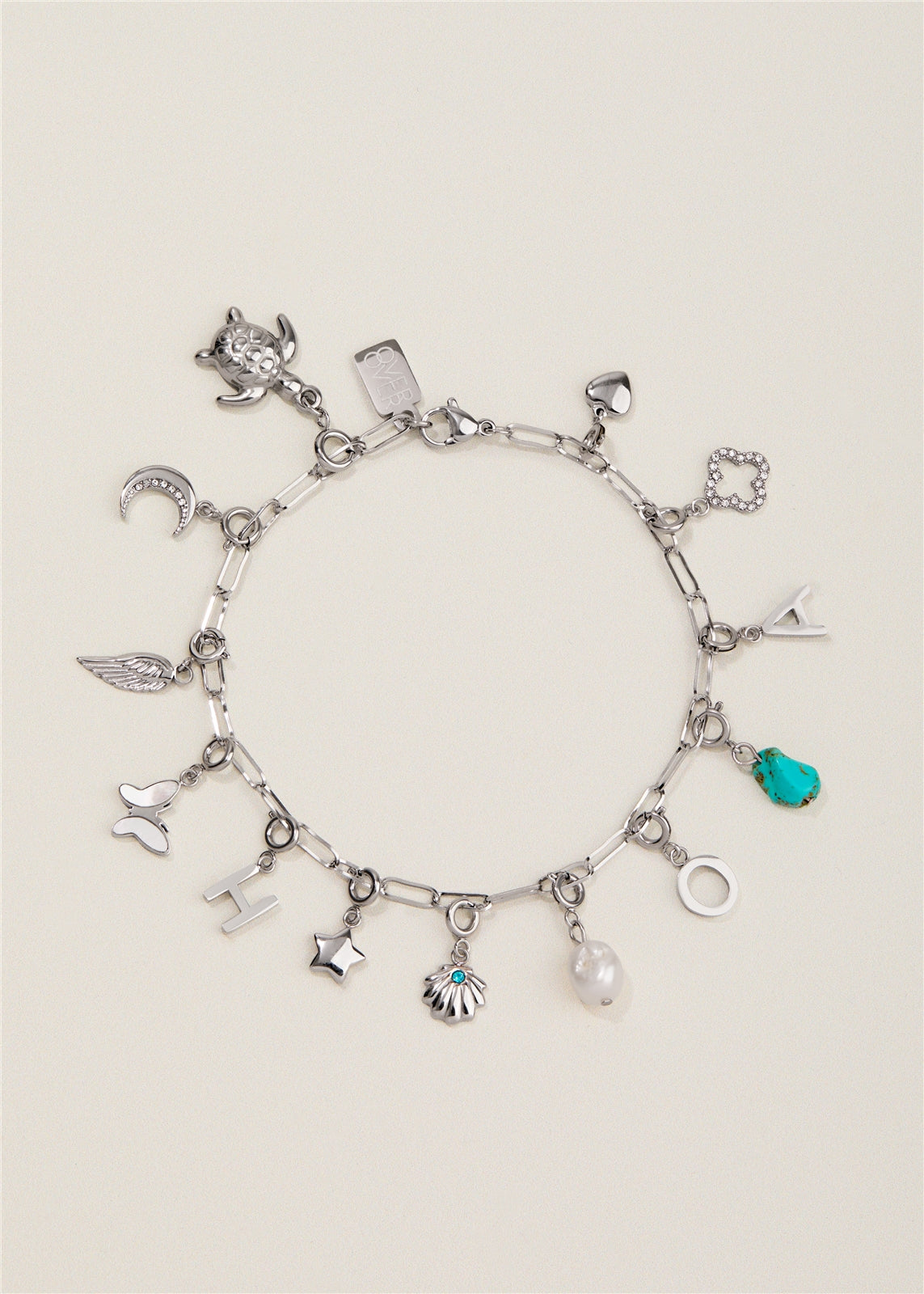 Over & Over Silver Puffy Star Charm
