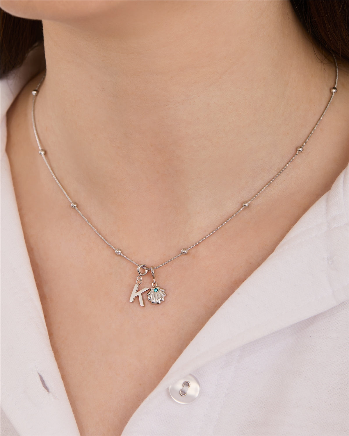 Over & Over Silver Stainless Steel Ball Chain Necklace