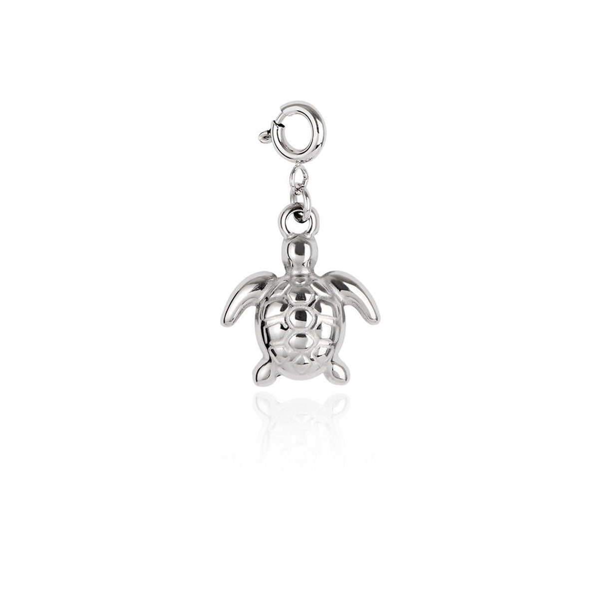 Over & Over Silver Stainless Steel Turtle Charm
