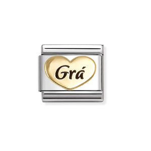 Nomination Gold Grá Charm
