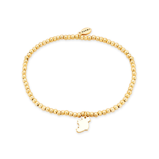 Karma Gold Ireland Map Stretch Bracelet
