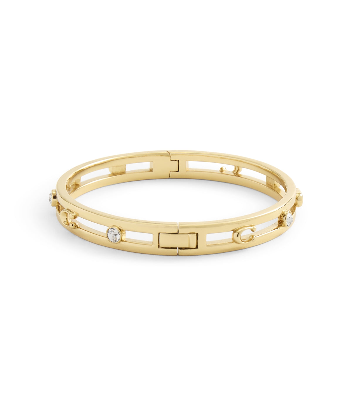 Coach Gold Open C Logo Bangle
