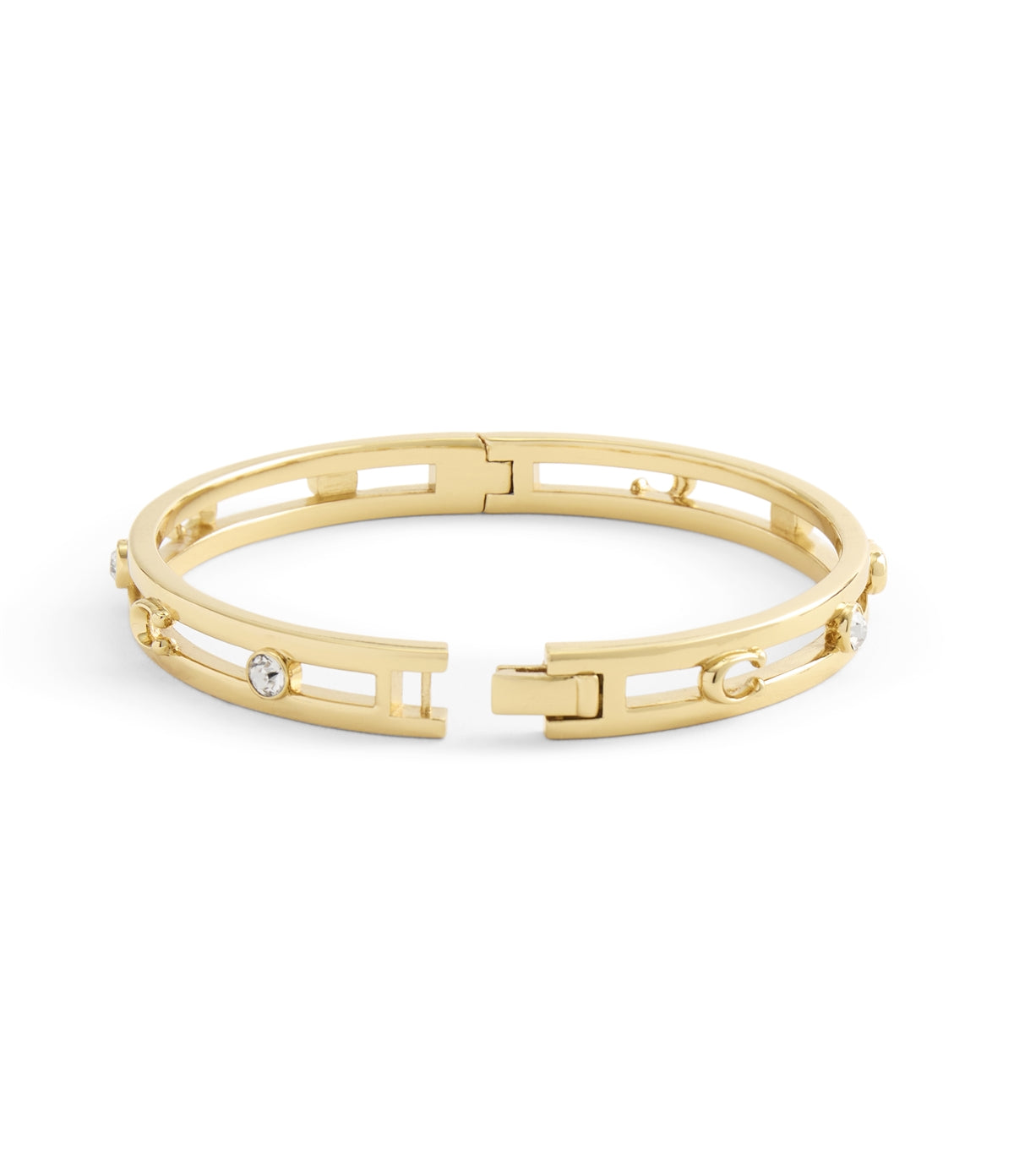 Coach Gold Open C Logo Bangle