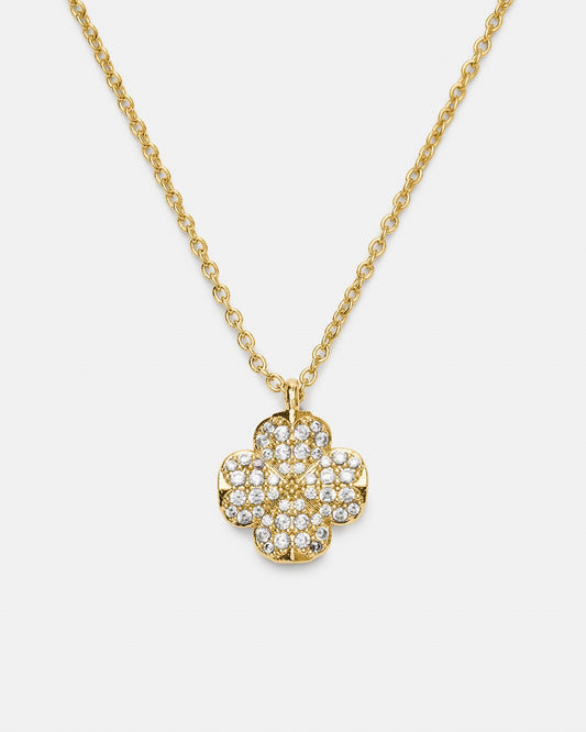 Kate Spade New York Gold Spade Flower Pavé Necklace