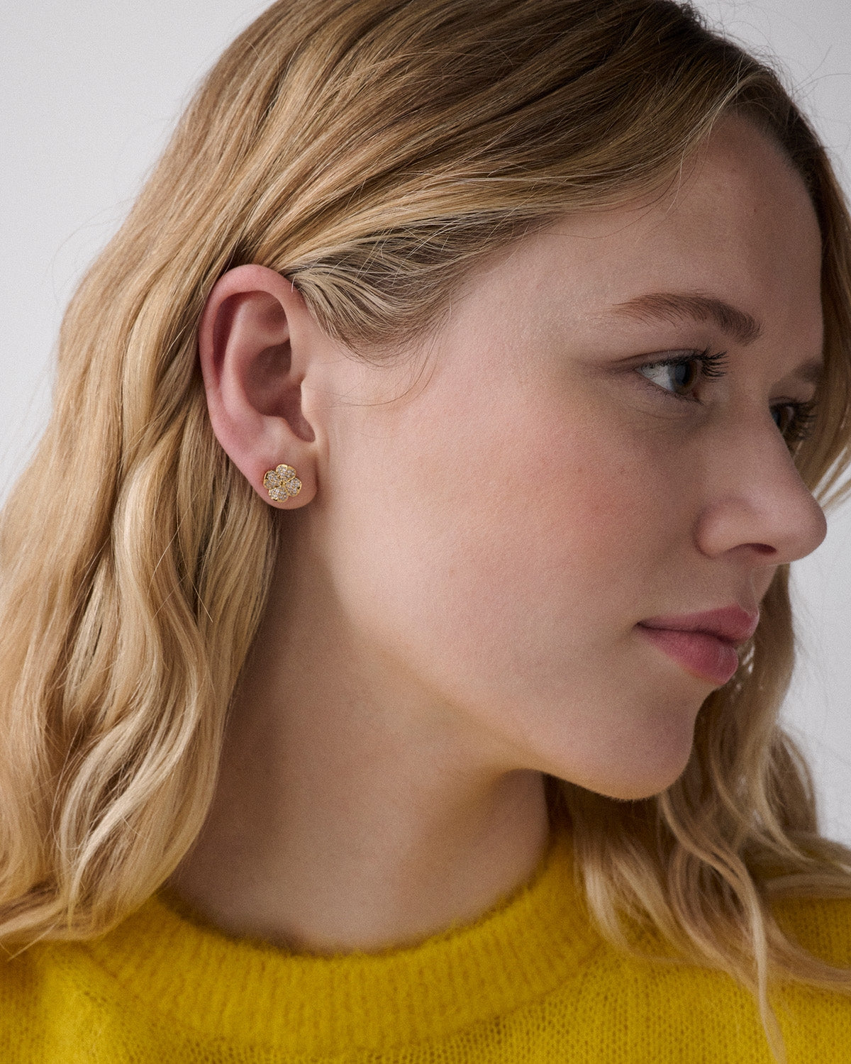 Kate Spade New York Gold Spade Flower Pavé Studs