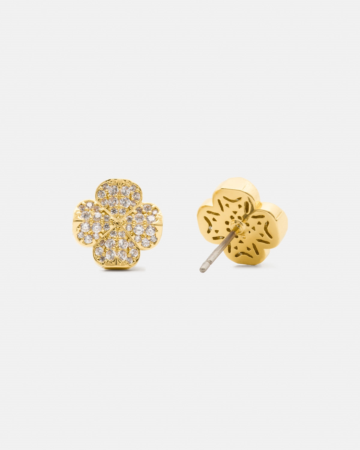 Kate Spade New York Gold Spade Flower Pavé Studs