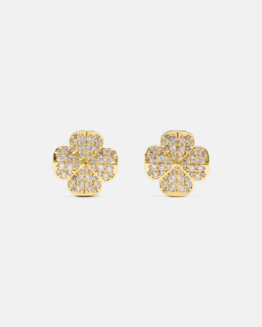 Kate Spade New York Gold Spade Flower Pavé Studs