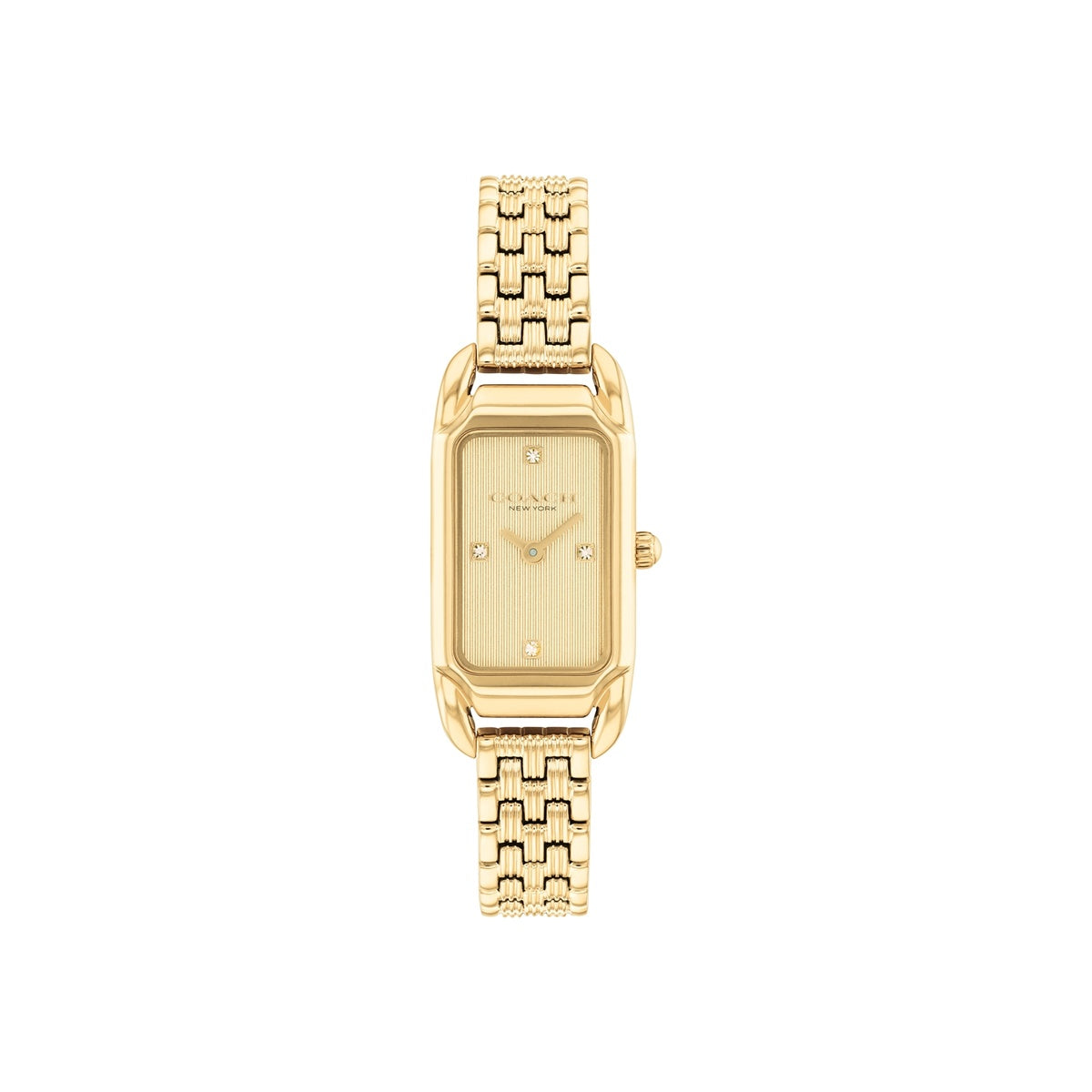 Coach Gold Cadie Rectangle Bracelet Watch