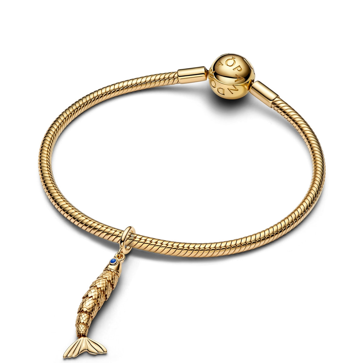 Pandora Gold Articulated Fish Dangle Charm