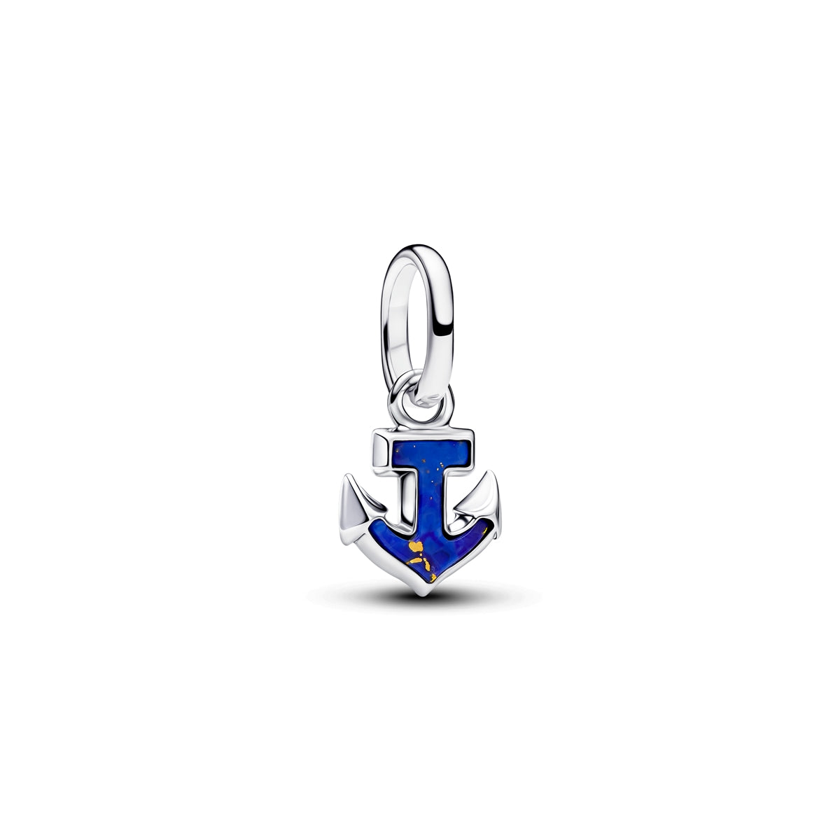 Pandora Silver Blue Anchor Mini Dangle Charm