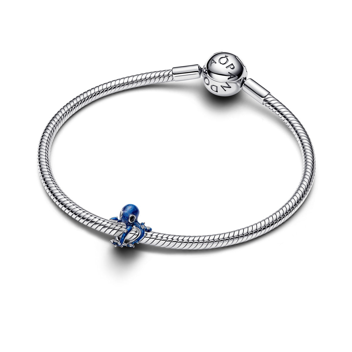 Pandora Silver Blue Octopus Charm