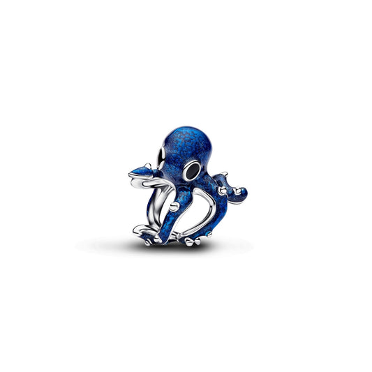 Pandora Silver Blue Octopus Charm