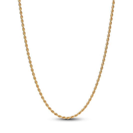 Pandora Gold Rope Chain Necklace