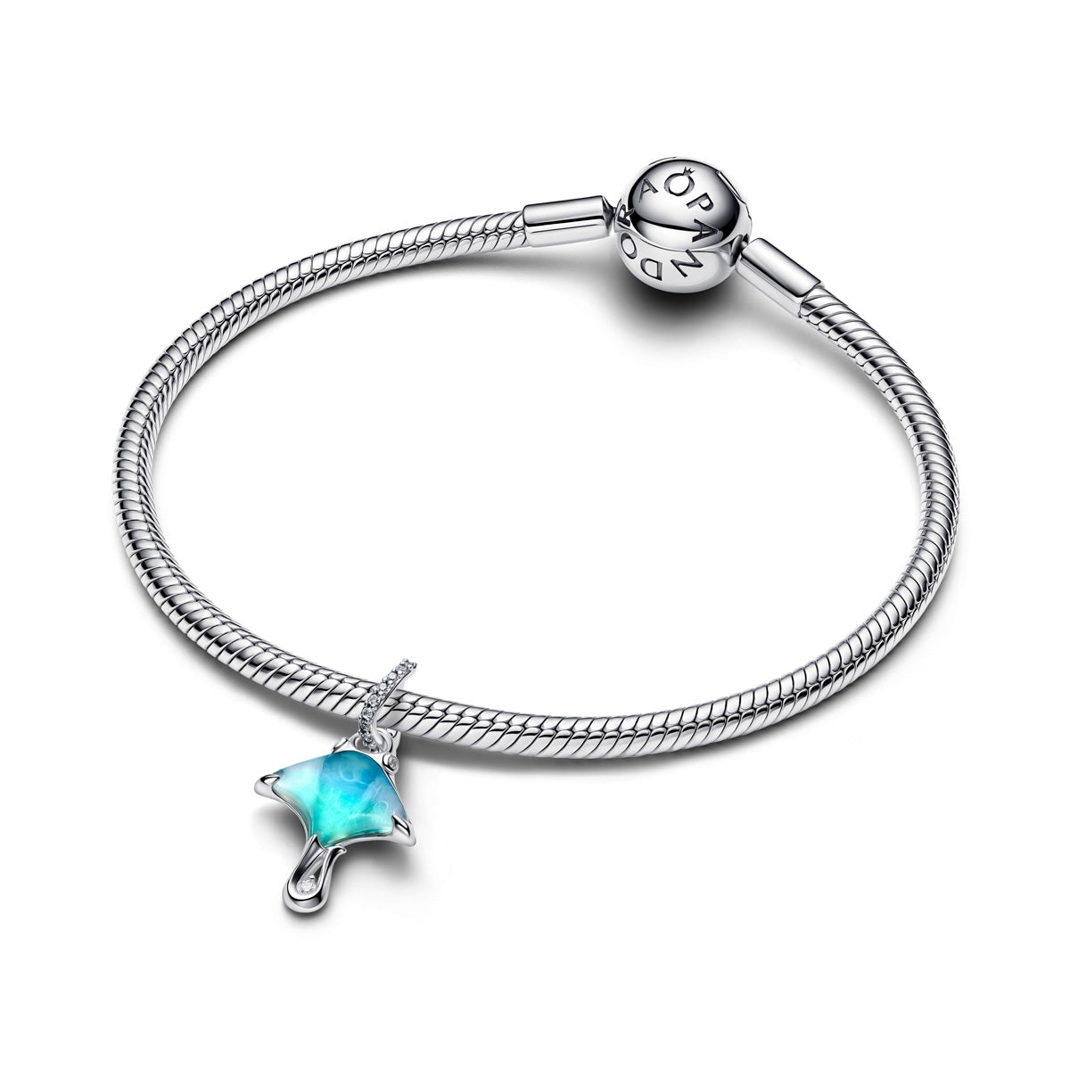 Pandora Silver Manta Ray Dangle Charm