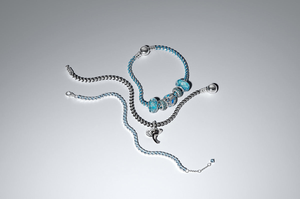 Pandora Silver Openwork Swimming Fish Charm