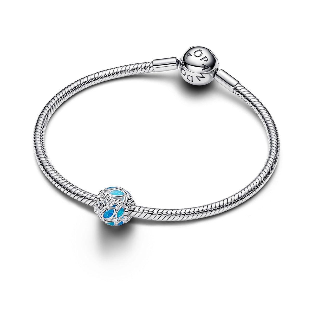 Pandora Silver Openwork Swimming Fish Charm