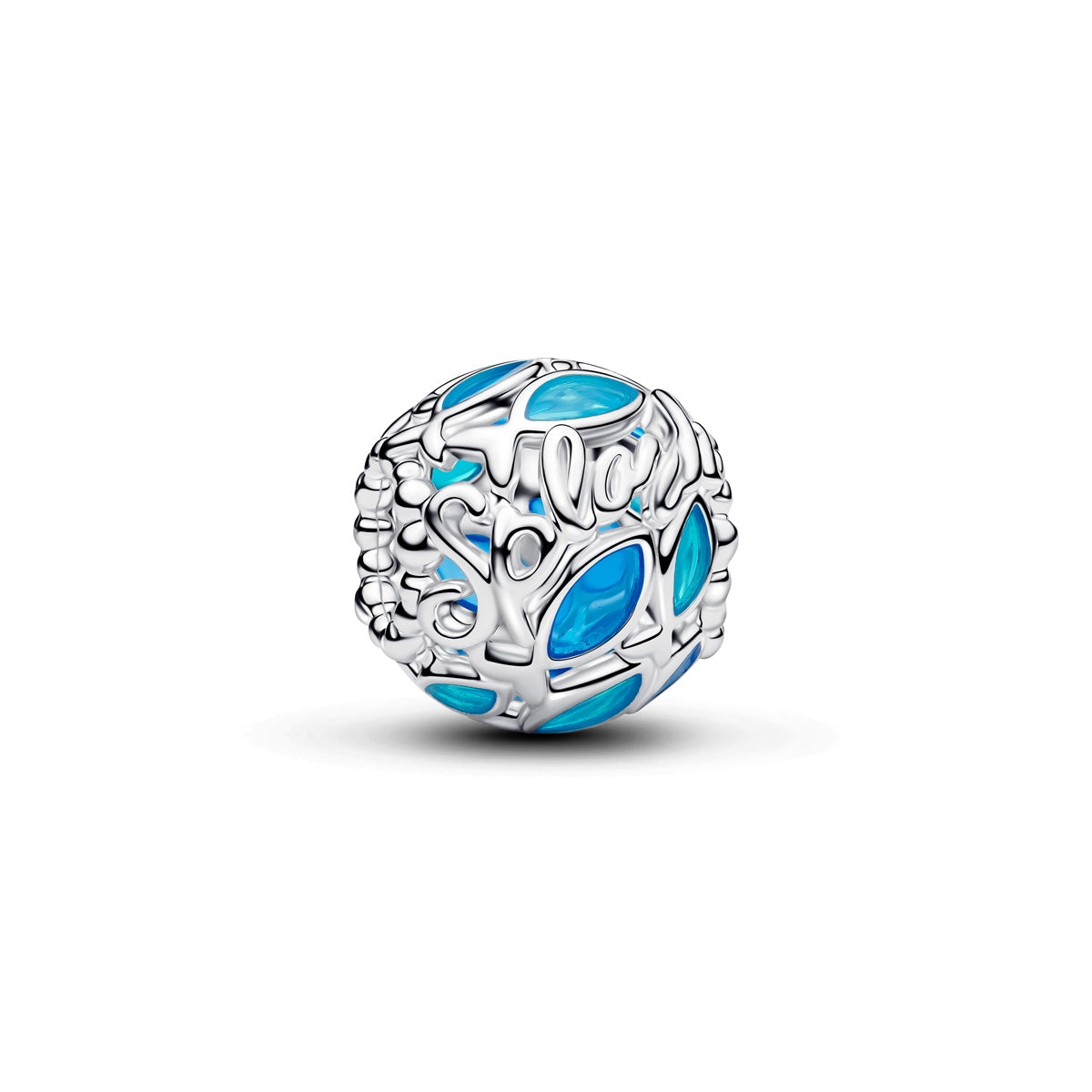 Pandora Silver Openwork Swimming Fish Charm