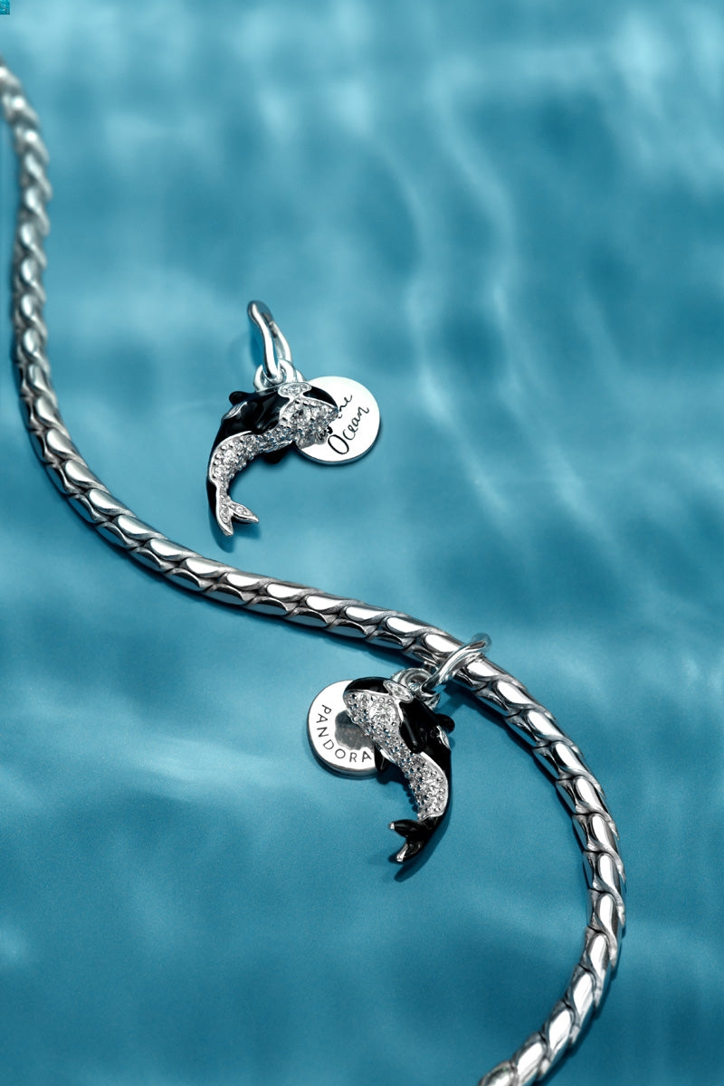 Pandora Silver Orca Dangle Charm